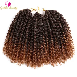 Trenzas de ganchillo Afro rizadas de 8 