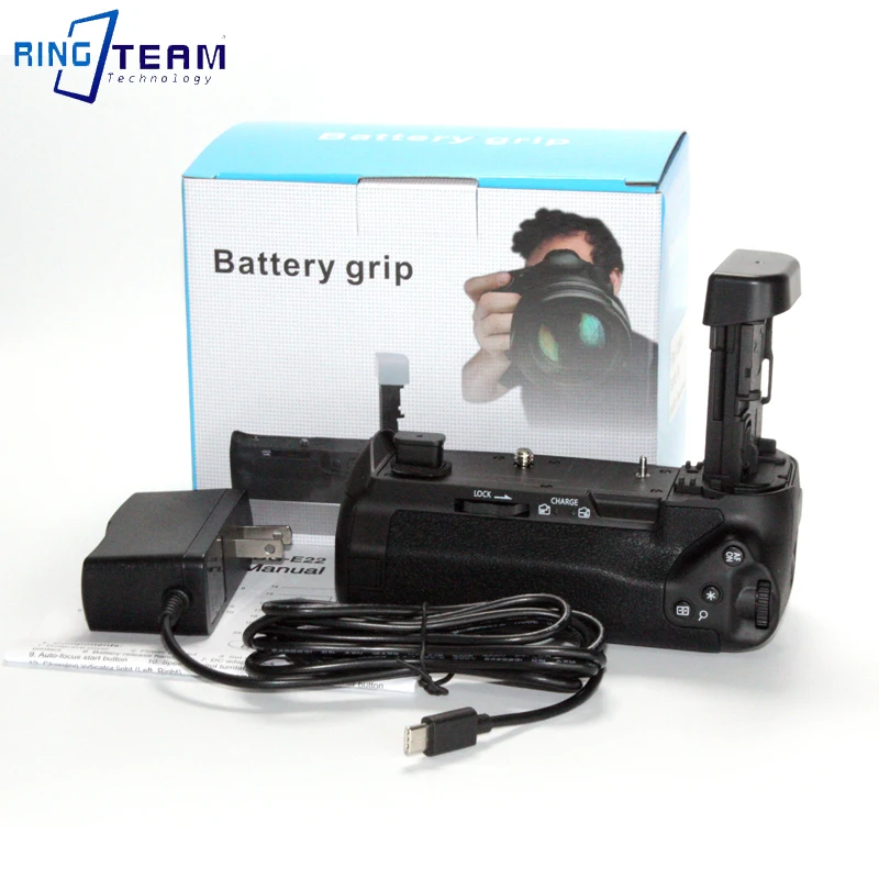Free Shipping BG-E22RC BGE22RC Battery Grip for Canon DLSR Cameras EOS R Fits LPE6 LP-E6 Band Wireless Photo Taking Function