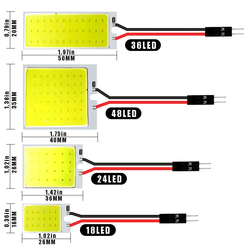 1 pz C5W C10W LED COB Cupola Lampadina Festone 31mm 36mm 69mm 42mm 12V Bianco 5W5 T10 W5W Luce targa auto Lampada da lettura interna