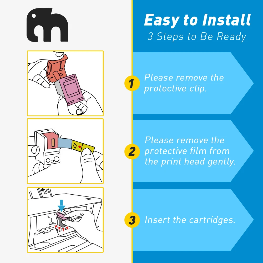 MorePage Remanufactured Ink Cartridge For HP 302 HP302XL For HP DeskJet 1110 2130 1111 1112 For HP Envy 4510 Printer