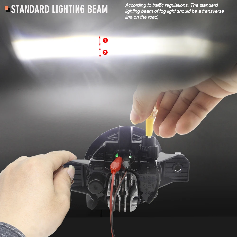 Zespół światła przeciwmgielnego dla Nissan Qashqai Qashqai + 2 J10 2007-2013 przedni zderzak samochodowy LED światła przeciwmgielne światła do jazdy dziennej H11 12V — zdjęcie 5
