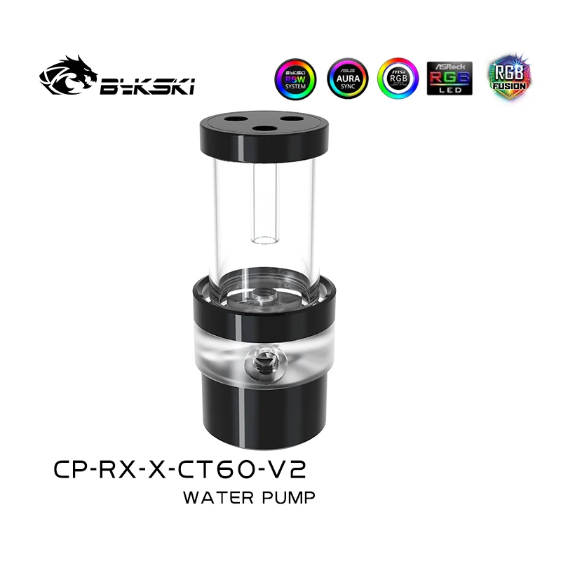 Bykski DDC Series Pump Reserovir Combination With Lighting Maximum Flow 400L / H Max Lift 3 Meter For Computer Water Cooling