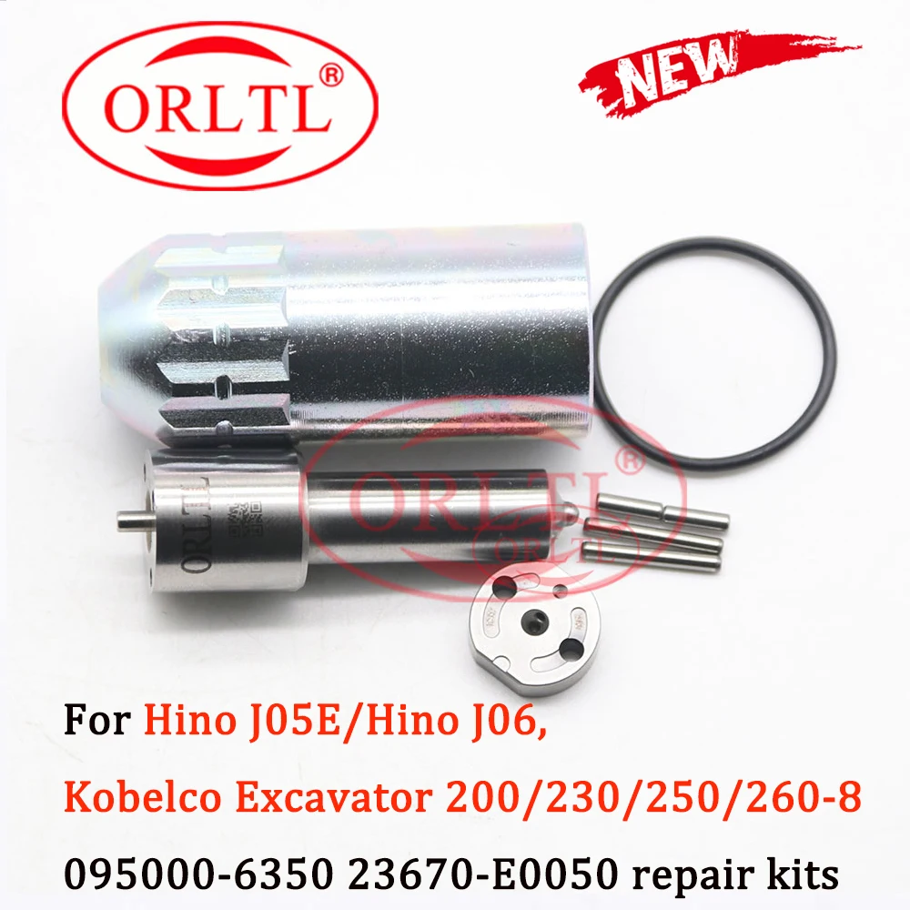 Nozzle DLLA155P848 Diesel Injector Repair Kits For Hino 095000-6350 095000-6351 095000-6352 6350 6351 6352