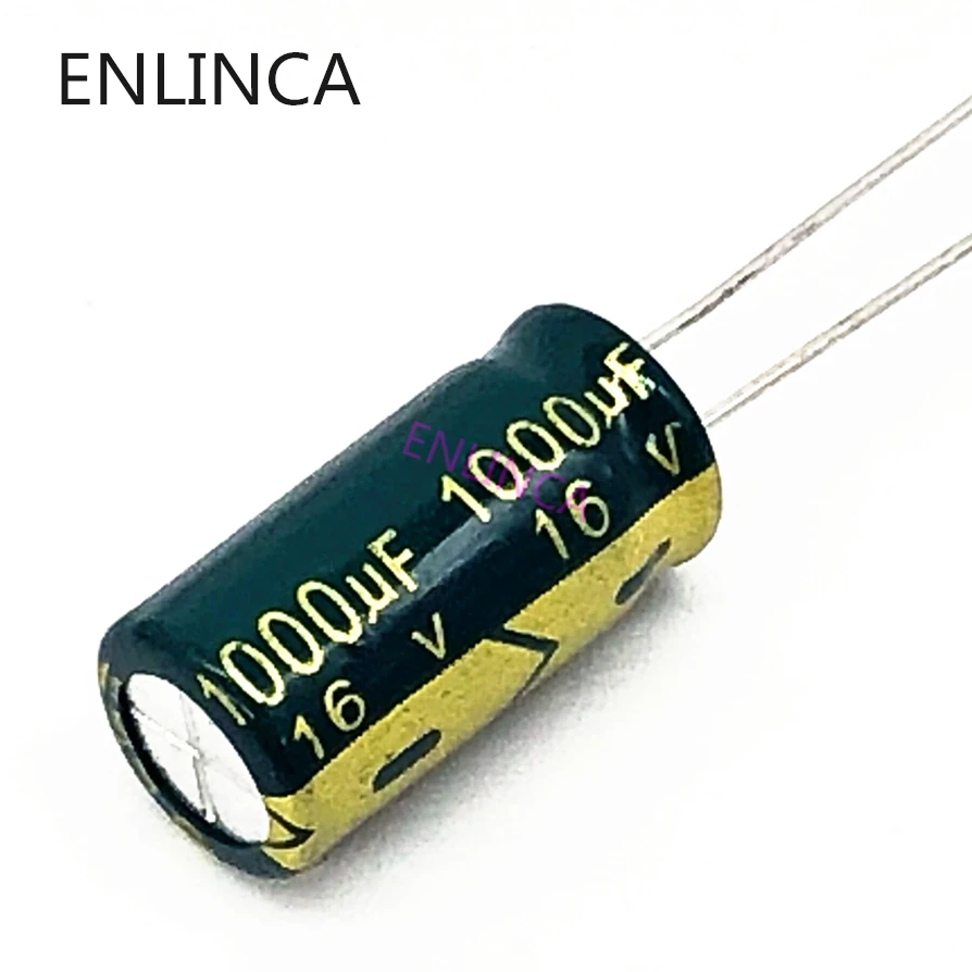 200pcs/lot P92 1000uf16V Low ESR/Impedance high frequency aluminum electrolytic capacitor size 8*16 16V 1000uf 20%