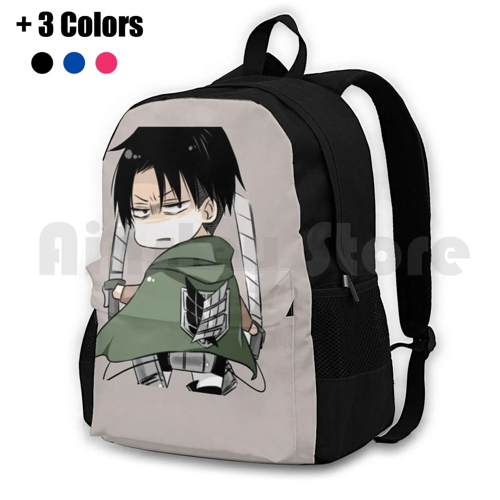 Levi Kawaii Outdoor Hiking Backpack Waterproof Camping Travel Atack On Titan Atackontitan Shingeki No Kyojin Shingeki Titan