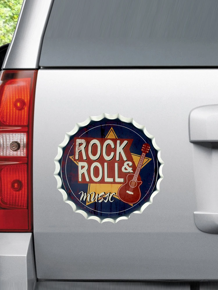 32864 # Rock And Roll (Music) 13 Cm/17 Cm Self-adhesive Decal Car Sticker Waterproof Auto Decors on Bumper Rear Window Laptop