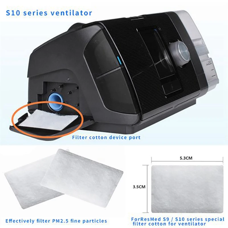 30Pcs Air ตัวกรอง Premium Universal ตัวกรองทดแทนสำหรับ AirSense ResMed 10 AirCurve10 S9