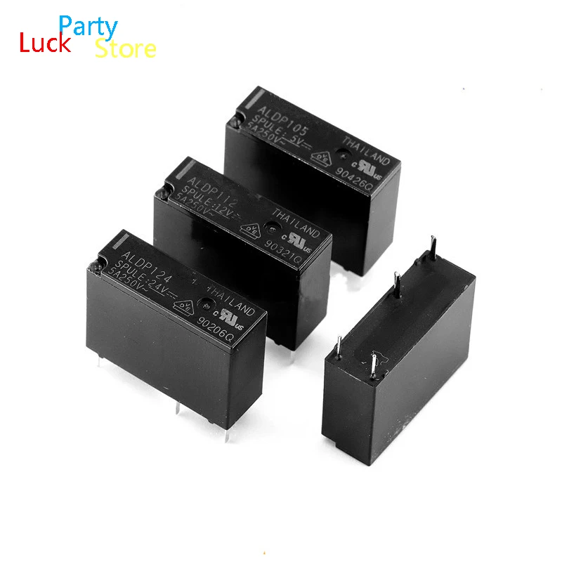 5 PCS 10 PCS/Relay ALDP105/ALDP112/ALDP124 One Set Of Normally Open 3A /5A 4-Pins