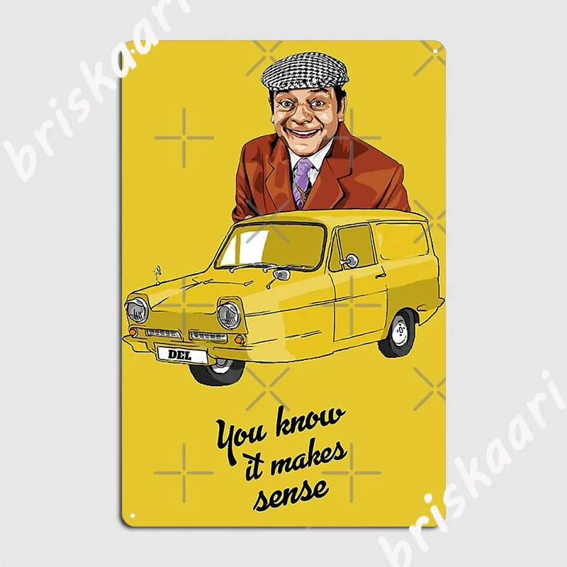 Only Fools And Horses Del Boy Trotters Trading Poster Metal Plaque Design Cinema Kitchen Wall Decor Party Tin Sign Poster