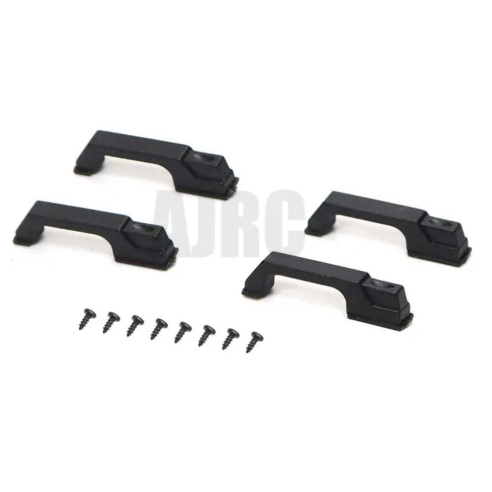 Dobradiça de porta de plástico abs/maçaneta da porta/dobradiça do motor/porta do tanque de combustível/entrada de ar adequada para peças de carro 1/10 rc traxxas trx4 axial scx10