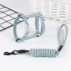 Cat Dog Collar Harness Leash Adjustable Pet Traction Cat Kitten Halter Collar Cats Products Pet Harness Belt Cat Supplies