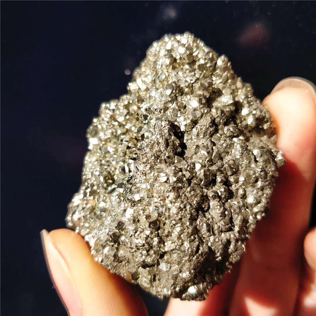 Natural Raw Pyrite Stones Gold Copper Mineral Ore Quartz Crystal Iron Pyrite Cluster Specimens Energy Decor Gemstones In Bulk