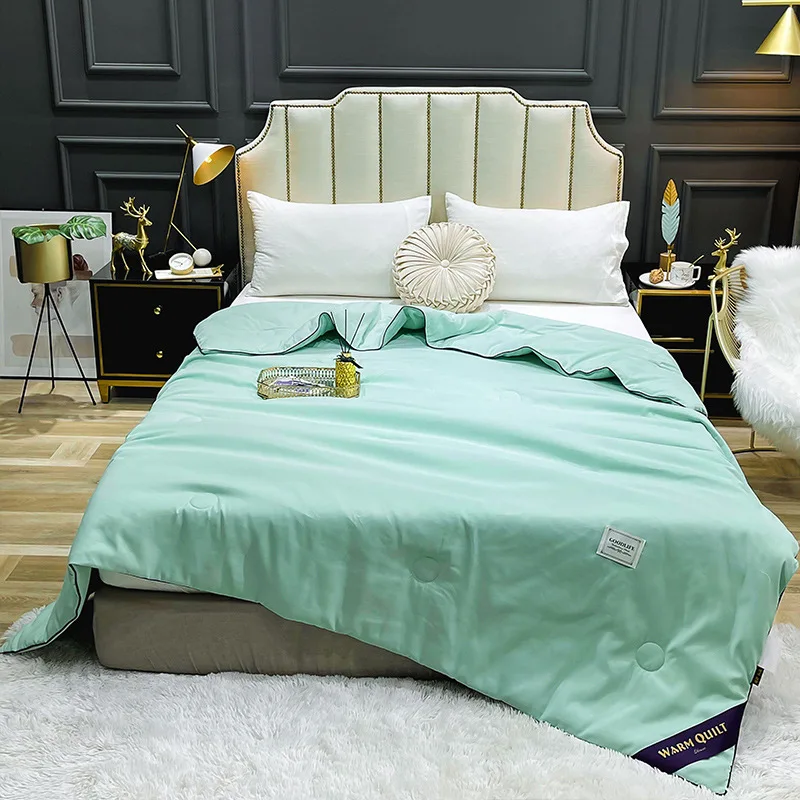 Summer Blanket Bedspread on Bed Fleece Blanket  Skin-friendly Thin Cool Duvet Quilts Made Of Soy Protein Fibers 2021 Newest