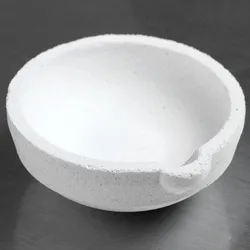 XNEMON Silica Melting Melt Cauldron Crucible Dishes Pot Casting for Gold Silver Platinum Refine Inside Diameter:45mm Height:22mm