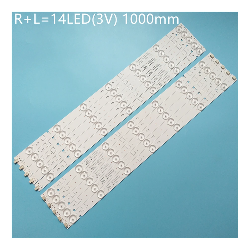 100% New 10pcs/Kit LED strips for RCA 50 TV RLDED5078A F PROSCAN 50 TV PLDED5068A B 303CX500031 303CX500032