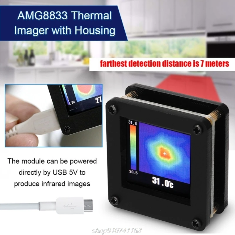 

AMG8833 Thermal Imaging Camera Array Temperature Measurement Infrared Imager Mini Handheld IR Imaging Senor N09 20 Dropship