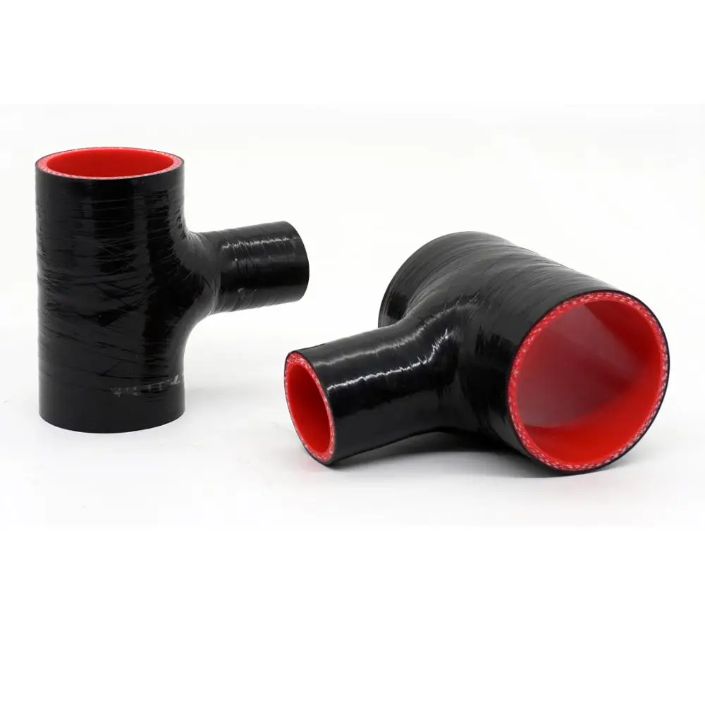 R-EP T Shape Silicone Hose Turbo Cold Air intake Pipe 63x25mm Inter Cooler Rubber Joiner For High Pressure Intercooler Tube