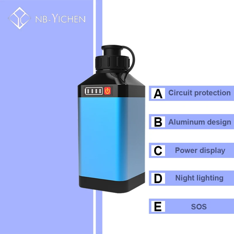 14.8V 5000MAh แบตเตอรี่ลิเธียมสำหรับประมง Take-Up Reels โทรศัพท์พร้อม Bms + 1A Charger