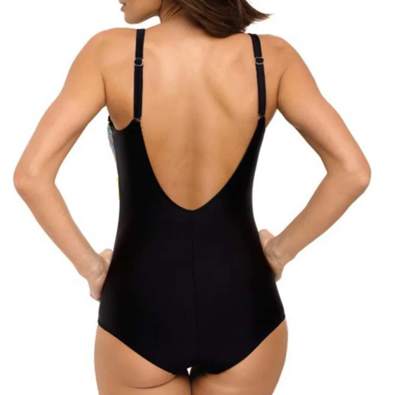 Sexy Female Plus Large Size One-Piece Swimsuit Closed Swimwear Sports Push Up Body Women\'s Swim Bathing Suit Beach Pool Bather