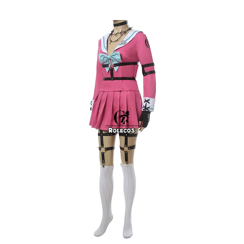 ROLECOS-Disfraz de Dangan Ronpa V3 para mujer, traje Sexy de Cosplay, uniforme escolar, Danganronpa V3 Killing Harmony