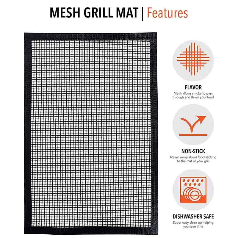 YOMEEI BBQ Grill Cover Mat Pad PTFE Baking Mat Non-stick Baking Sheet Pad For Indoor Outdoor BBQ Gill Use Accessories