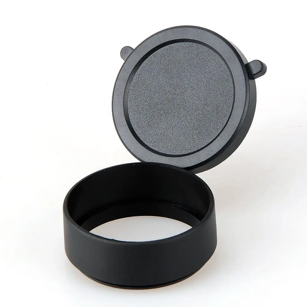 Cubierta protectora de lente telescópica de alcance de 28 y 64mm, tapa de resorte rápida abatible hacia arriba, accesorios de caza
