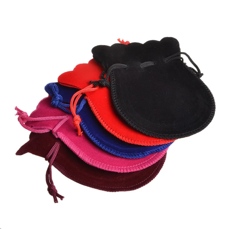 100 Pcs/lot Gourd Shape Drawstring Jewelry Bag Gift Storage Bag Jewelry Collection Bag Ring Necklace Packaging Bag