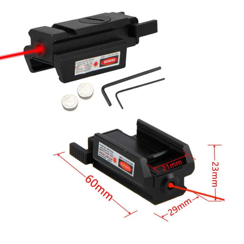 Mini Compact Red Green Dot Laser Sight Scope 11mm/21mm Switchable Hand Gun Hunting Mount Set For Pistol Shot Airsoft Riflescope