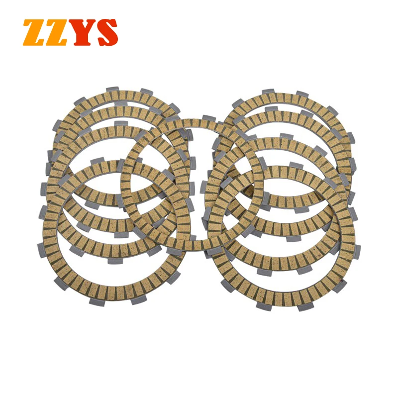 Motorcycle Paper Based Clutch Friction Disc Plate Kit For TM 250 300 Cross Enduro 250 EN300 EN250 EN250F EN400 EN 250 300 400