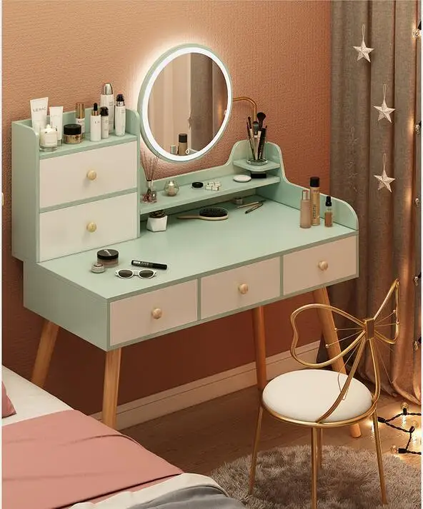 Dressing table miniaturized receiving ark simplifies makeup desk