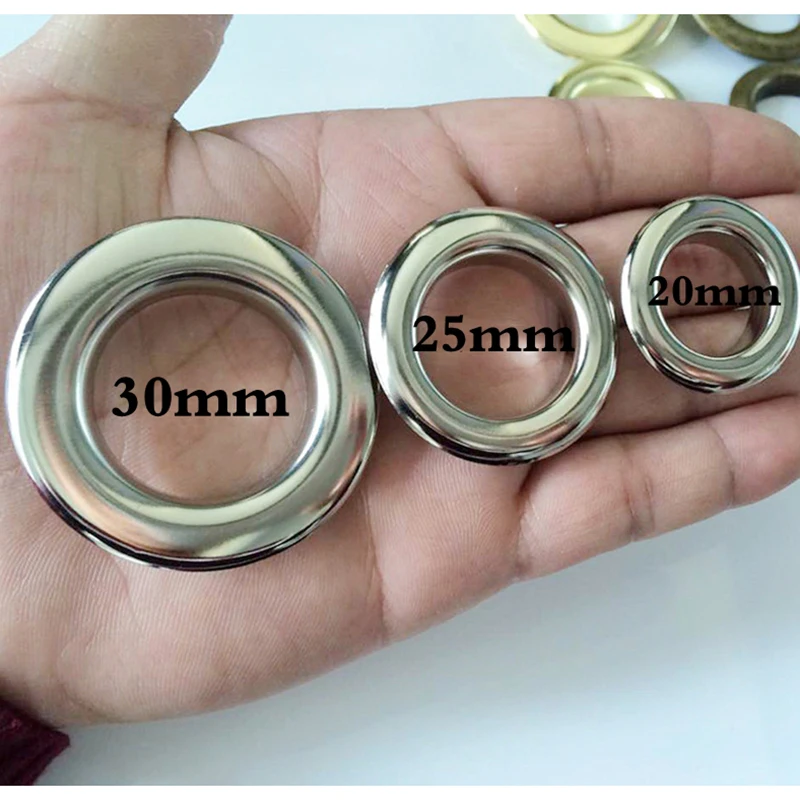 20-40mm Big Size Brass Eyelets With Grommet For Bag Hat Shoes Clothes Jeans Leather Craft Chocker Decoration DIY Accessories