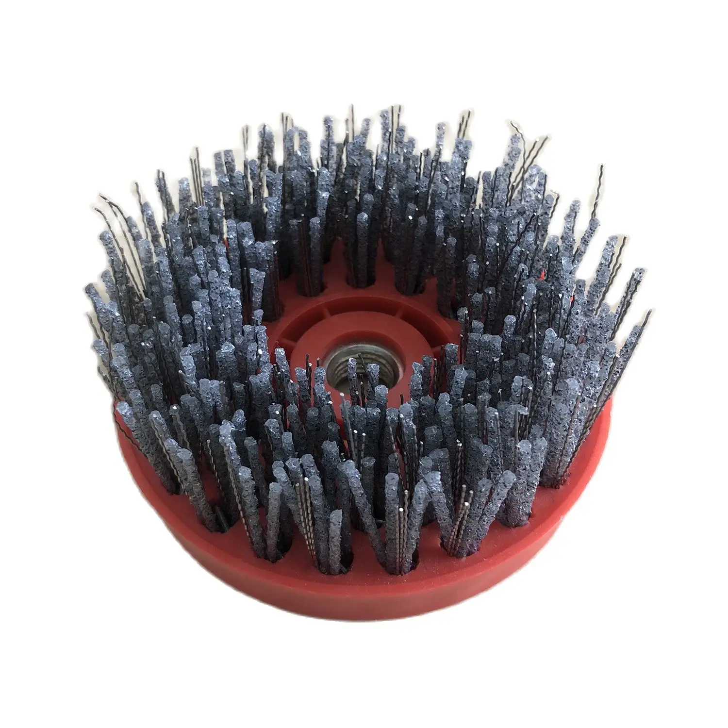 110mm 8 inch Circular Compound Stone Abrasive Diamond Antique Steel Wire Brush For Marble Granite Surface Polishing And Cleaning