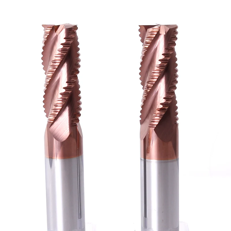 ZCT Roughing Milling Tools CNC Milling Cutter Roughing End Mills HRC55 4 Flutes Fresa Metal Cutter 4mm 6mm 8mm 10mm 12mm Endmill