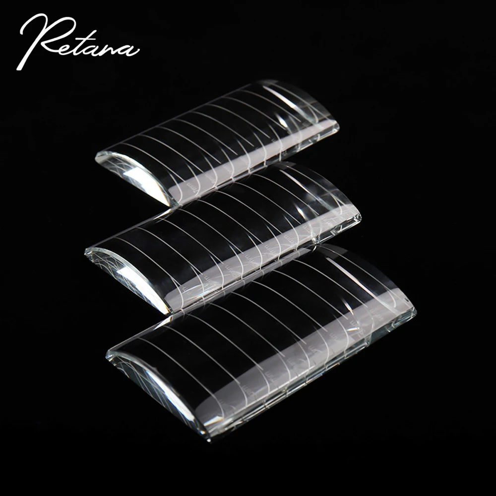 RETANA-Coussretours de mesure en cristal pour extension de cils, outil de greffage et d'agrandissement de faux cils