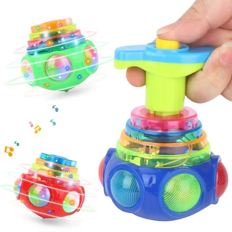 Con Quay Beyblade Con Quay Hồi Chuyển Con Quay Hồi Chuyển Peg-Top Chiếu Sáng Âm Nhạc Tương Tác Đồ Chơi Dành Cho Trẻ Em Màu Đèn Flash Spinner UFO Mô Hình Quà Tặng Cho Trẻ Em