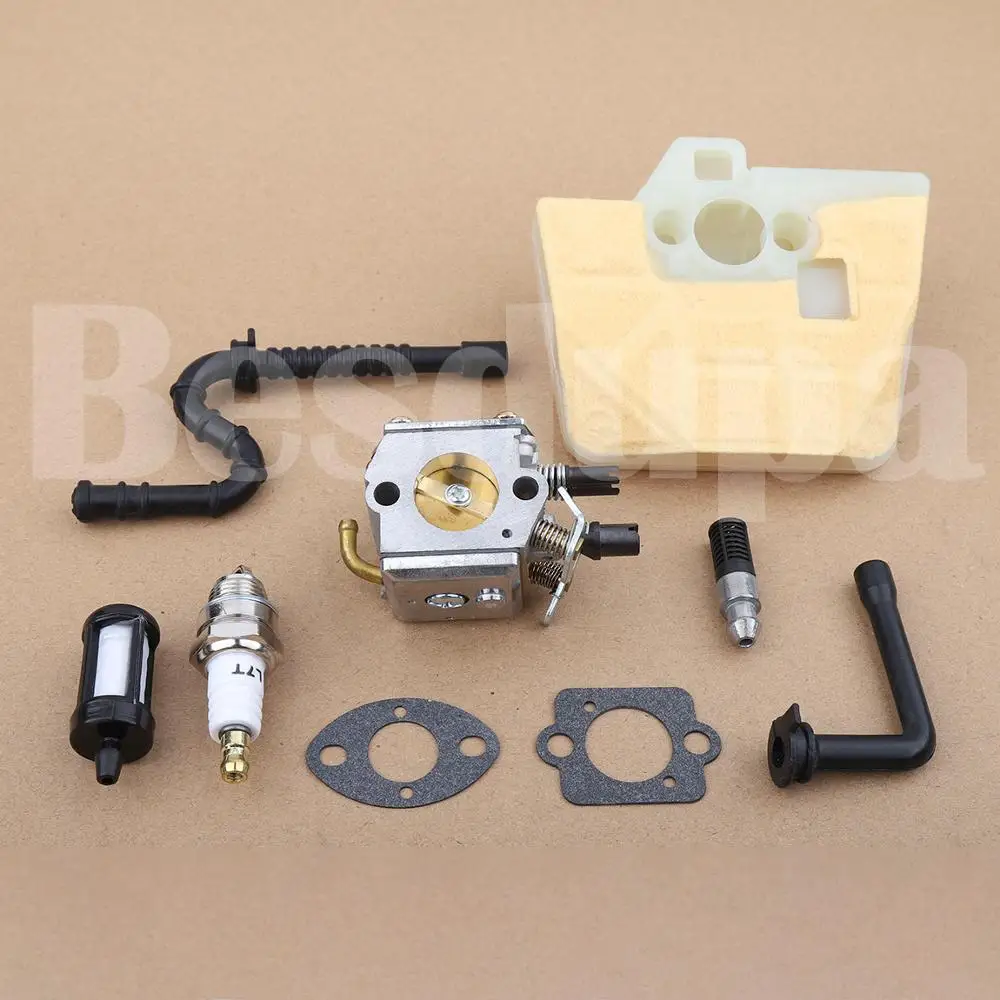 Carburetor Air Filter Spark Plug For Stihl MS340 MS360 034 036 Chainsaw Spare Tool Part 1125 120 0613 бензопила