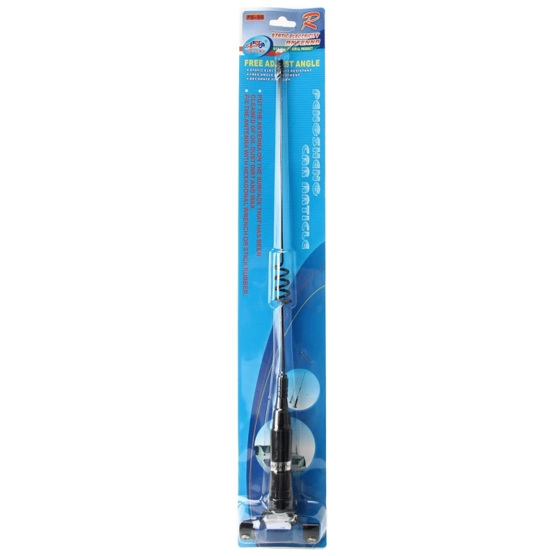 Universal Car Aerial Decoration Extensile Aerial Clip Side Car Modified To Remove Static Electricity Aerial, Length: 43cm