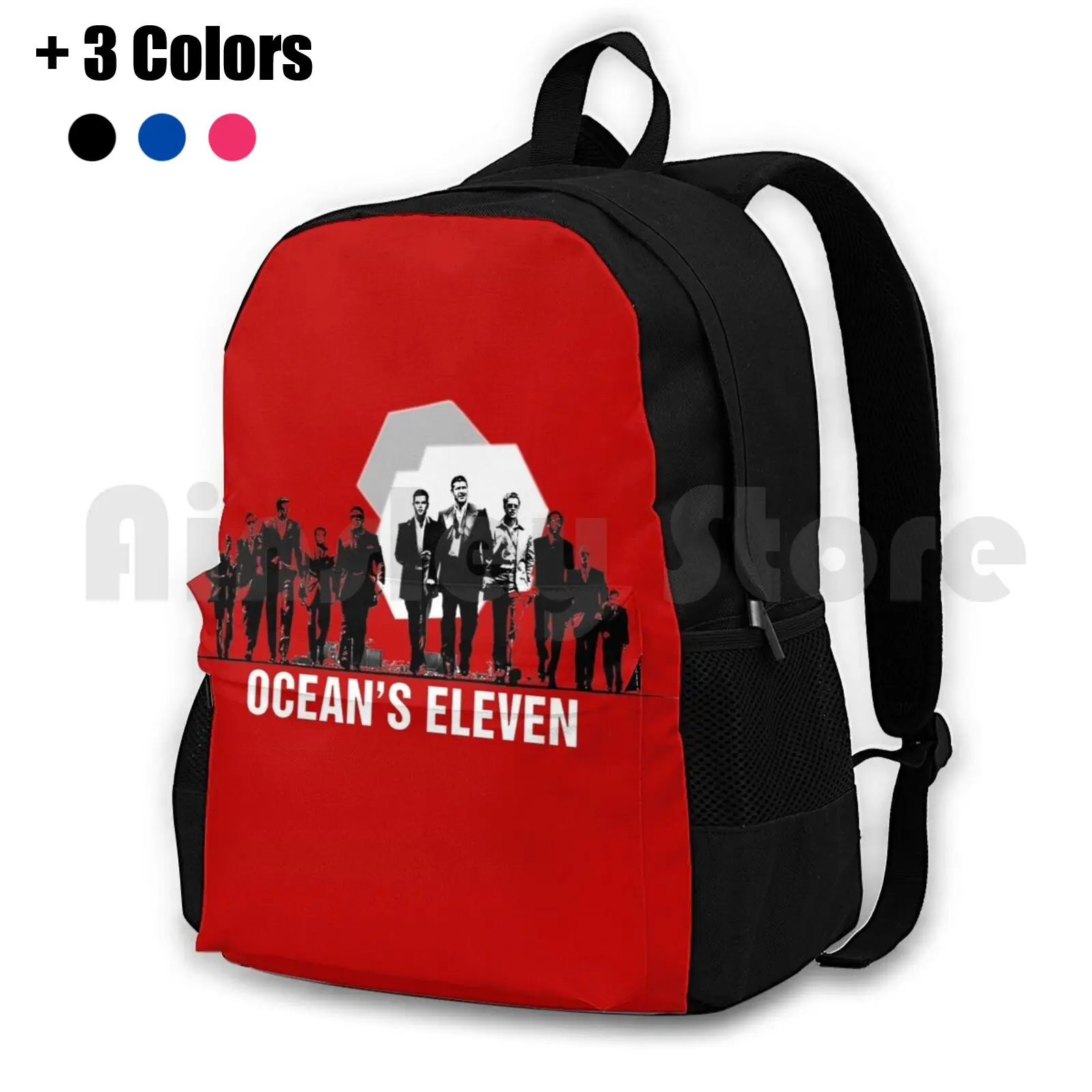 Ocean's Eleven ( 2001 ) Outdoor Hiking Backpack Waterproof Camping Travel Oceans Eleven Oceans 11 George Clooney Brad Pitt Matt