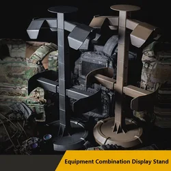 Tactical Equipment Combination Display Stand, Suitable for Helmet, Vest, Waist Seal, Adjustable and Removable