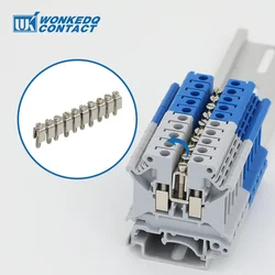 1Pc FBI10-6 Wiring Jumpers For UK2.5B UK5N UKK/UKKB5 Connector FBI 10-6 DIN Rail UK Terminal Block Accessories Fixed Bridge