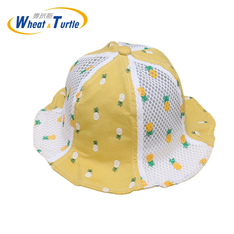 

Net Breathable Sunbonnet Sun Hats Two-sided Fisherman Caps Touca Baby Children Infant Bebes Kids Spring Summer Fall