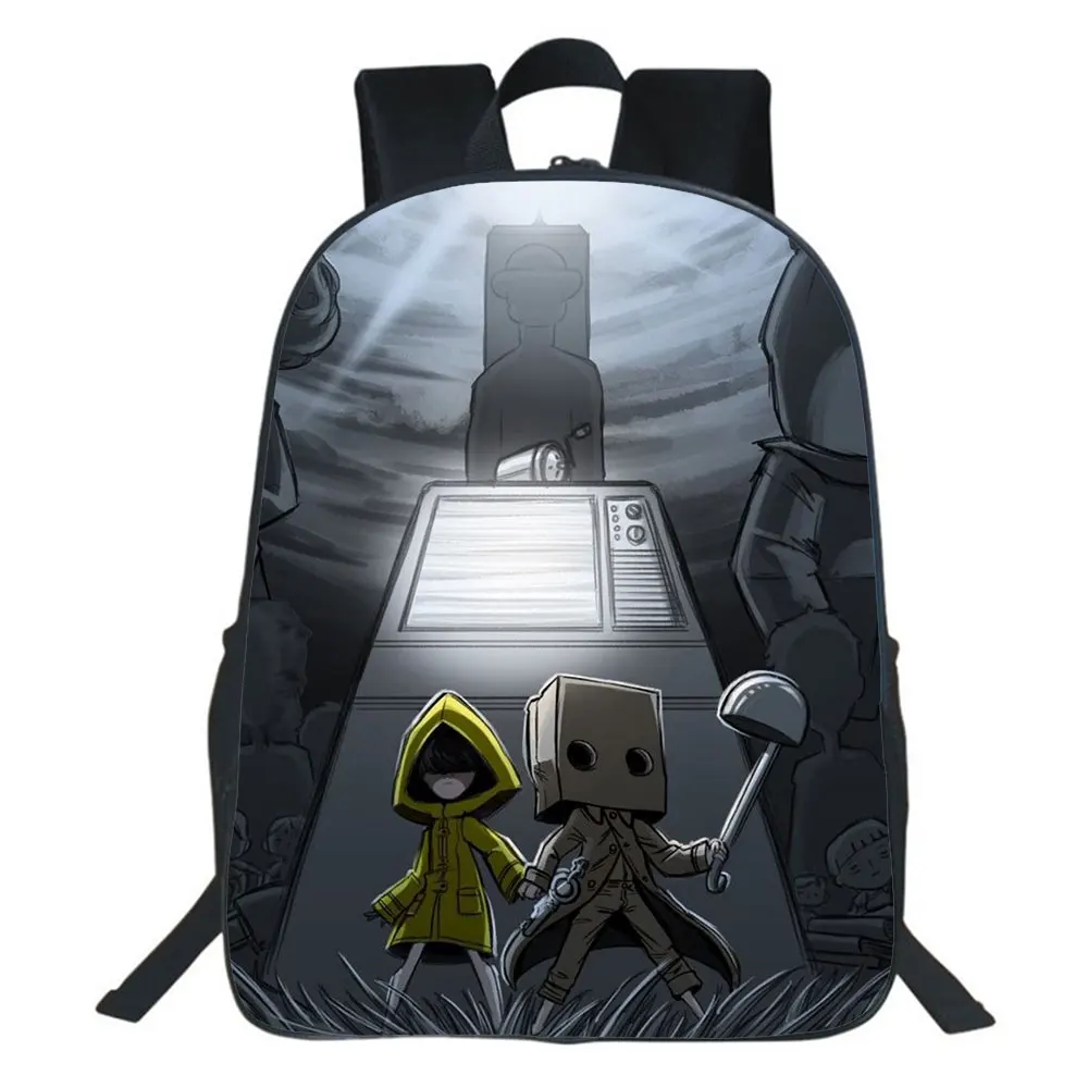 Casual Little Nightmares 2 Backpack Boys Girls School Bag Men Women Rucksack School Bag Teens Daily New Game Knapsack Mochila