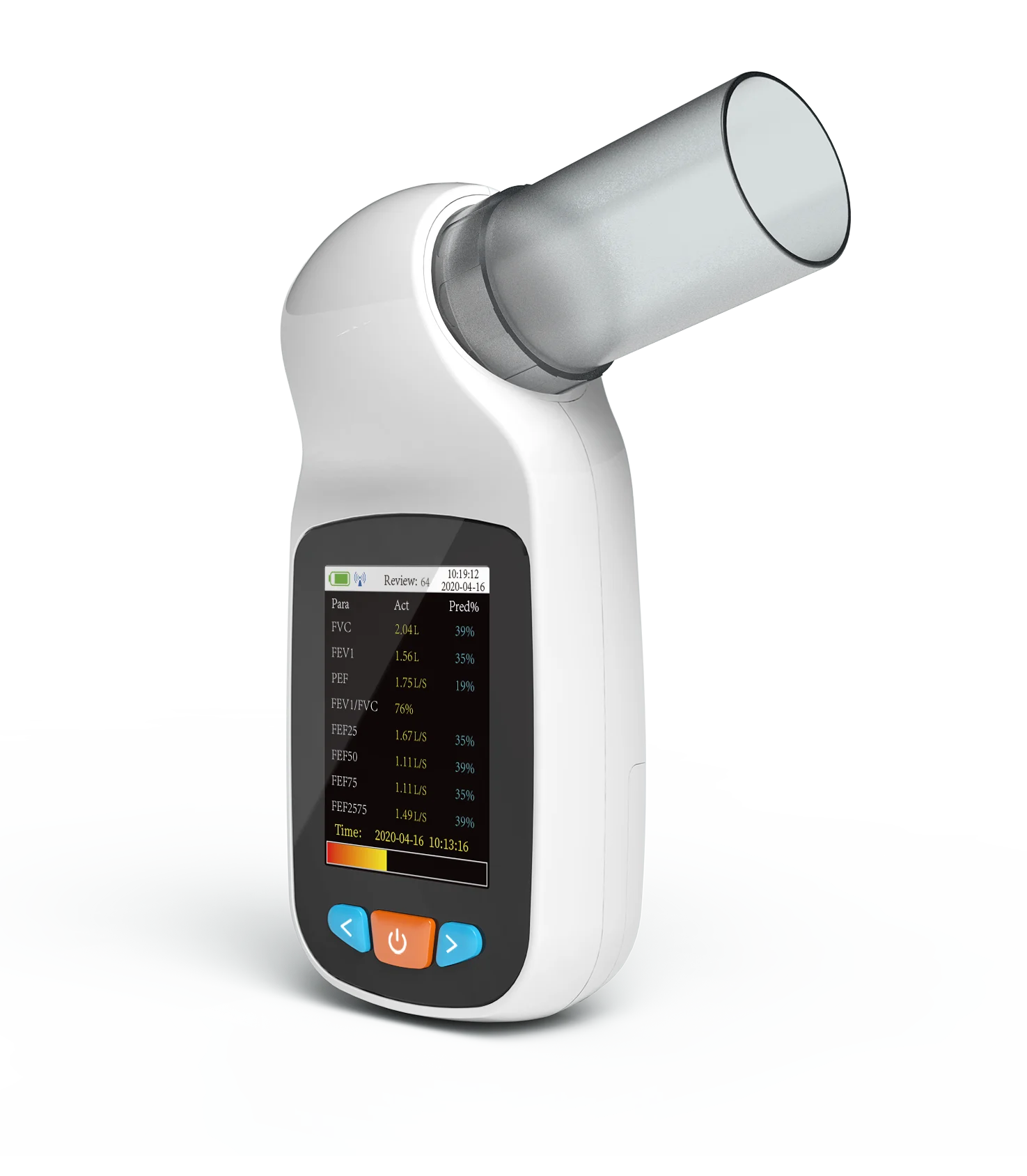 CONTEC SP80B/70B Spirometer Handheld Digital Peak Flowmeter Bluetooth Tester for Lung Volume Function Color Screen
