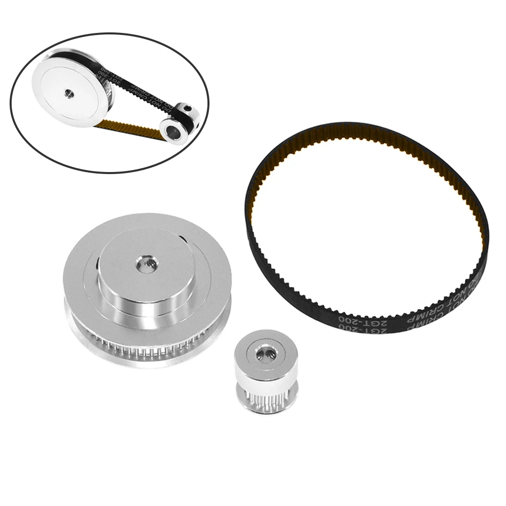 GT2 Timing Belt Timing Pulley 60 Teeth 20 Teeth 5mm/8mm Reduction 3:1/1:3 Belt Width 6mm Synchronous Wheel for 3D Printer Parts