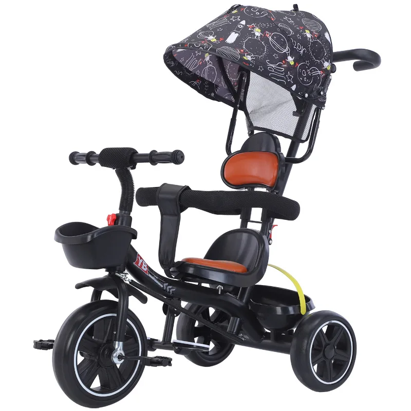 Baby Light and simple stroller three-wheeled baby stroller 1-3-6 year old Light bike Walking baby bike