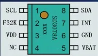 10pcs/20pcsS-D3078 Built-in Crystal Oscillator, High-precision Real-time Clock Chip with Temperature Compensation, Clock IC, RTC