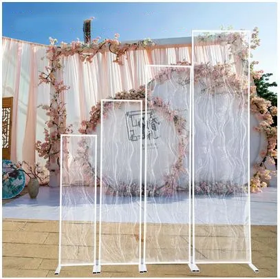 New style wedding props tie yi geometry screen lace long square door frame wedding background display window decoration