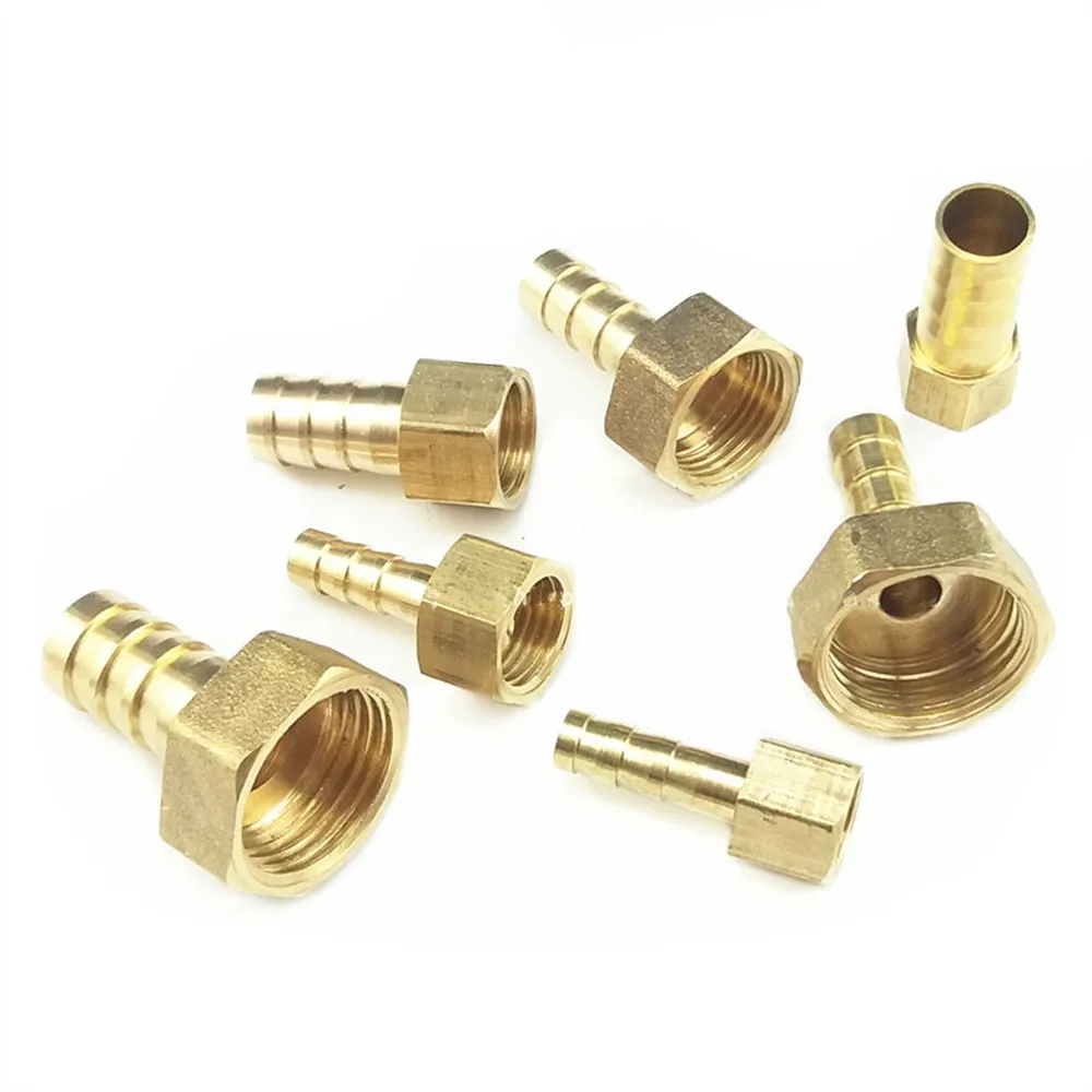Raccordi per tubi raccordo per tubo flessibile in ottone raccordo per carburante aria Gas tubo flessibile per acqua olio da 4mm-16mm a 1/8 ''1/4'' 3/8 "filetto femmina rame