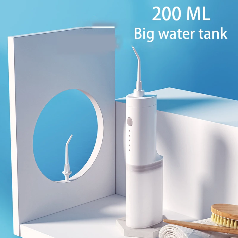 200ml Portable Oral Irrigator Dental Cleaning Water Floss Dentist Tartar Eliminator Irrigator For Teeth Whitening Dentistry Tool