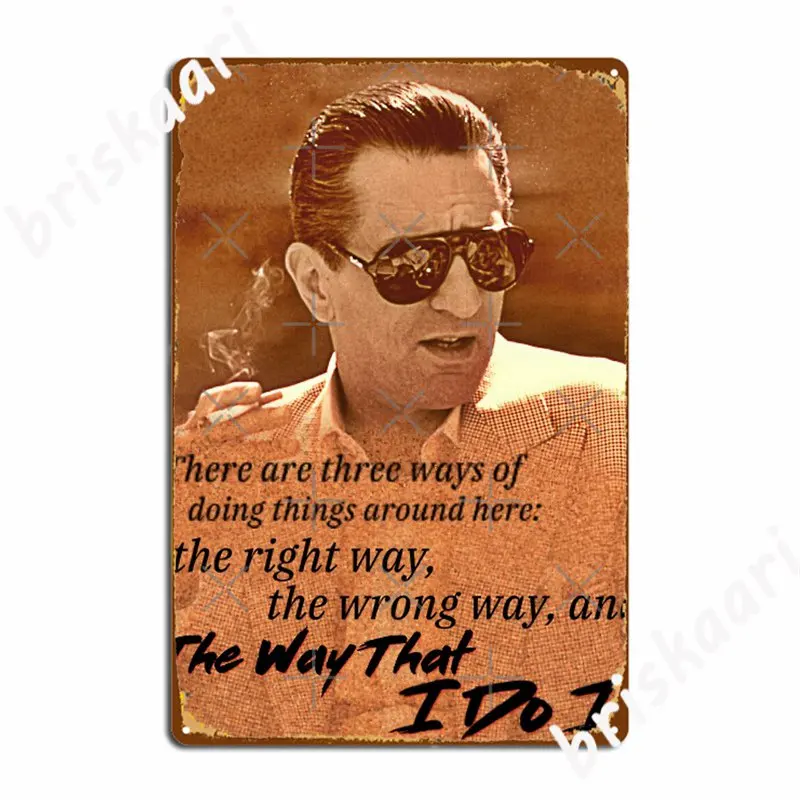 Robert De Niro Casino Metal Signs Plaques Wall Mural Living Room Custom Tin sign Posters